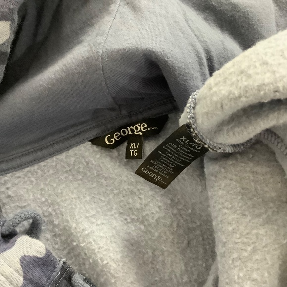 Like New Blue Camo Hoodie XL 39-41 bust - Picture 7 of 10